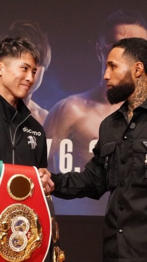 Luis Nery Instagram - Primer careo entre El Mounstro y El Pantera. La pelea más importante en la historia de Japón 🥊

#somoszanfer