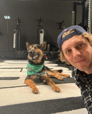 Lukas Gage Instagram - my new son Boris/Bo , i thought  i would foster but foster failed and fell in love! thank you  @bfas_la and @bestfriends_enespanol for saving him from being put down. adopt dont shop and help foster if you can