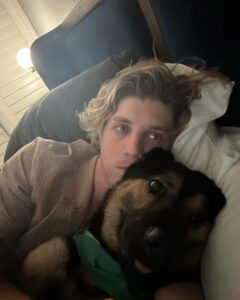 Lukas Gage Instagram - my new son Boris/Bo , i thought  i would foster but foster failed and fell in love! thank you  @bfas_la and @bestfriends_enespanol for saving him from being put down. adopt dont shop and help foster if you can