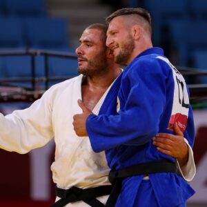 Lukáš Krpálek Instagram - 💫 Medal Moments from #Tokyo2020 🎌  100kg

🥇Lukas KRPÁLEK 🇨🇿
🥈Guram TUSHISHVILI 🇬🇪 
🥉Teddy RINER 🇫🇷 
🥉Tamerlan BASHAEV

1️⃣ DAY TO GO 🥳🥳🥳 #Paris2024 🇫🇷

#EuropeanJudo #Judo #Olympics
