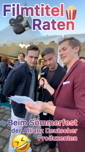 Lukas Sauer Instagram - Habt ihr alle Titel erkannt? 

Sommerfest der Allianz Deutscher Produzenten 2024
German Production Alliance Party 2024 
@produzentenallianz_services 
@produktionsallianz 
@hallentertainmentgroup 

#filmquiz 

@anjakling_official 
@official_oli_haas 
@timuruelker 
@tomwlaschiha 
@rick.okon 
@ludwigtrepte 
@arminrohde 
@frankykusche 
@marcus.ammon 
@borosenmueller 
@stefanjuergensofficial