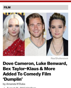Luke Benward Instagram - Checky checky #dumplin #thisgonbeagoodyear