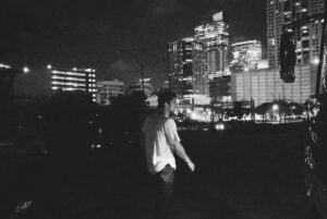 Luke Benward Instagram - Seems like streetlights, glowing, happen to be just like, moments, passing in front of me.
