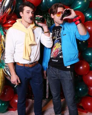 Luke Benward Instagram - @benjyfalcone @melissamccarthy Always throwing the Christmas party of the year