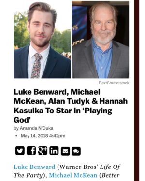 Luke Benward Instagram - This is gonna be a good one. #playinggod