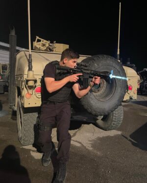 Luke Bilyk Instagram - Safety first, fun second and filming the scenes you’re  being paid for third. Final episode of Reacher out now!