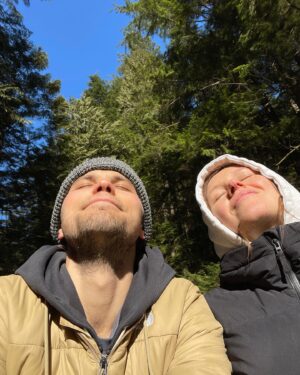 Luke Bilyk Instagram - To a million more adventures together! I promise I won’t make you go scuba diving again! Happy Valentine’s Day my love