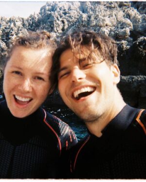 Luke Bilyk Instagram - To a million more adventures together! I promise I won’t make you go scuba diving again! Happy Valentine’s Day my love