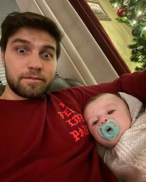 Luke Bilyk Instagram - Use this post as our digital Christmas card, from our little family to yours! Happy holidays!!