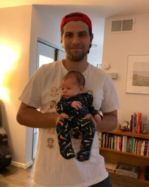 Luke Bilyk Instagram - It’s Elliot’s world we’re all just livin in it! #happynationalsonday little man! Can’t wait to play sports and watch Harry Potter together!