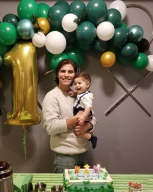 Luke Bilyk Instagram - Little friend for life! Happy fourth birthday Peter Parker. Or Miles Morales or Spider Man. You can be who ever you want today! Zio loves you!