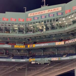 Luke Gulbranson Instagram - It was 70 degrees warmer this year. Boston and Pittsburgh fans turned up! @nhl did a lovely job in a historic venue. Glad my brother @carlradke could be there to experience and cheer on his Pens. It was so lovely seeing friends old and new! Outdoor hockey just hits different. #winterclassic #boston #pittsburgh #fenway #nhl