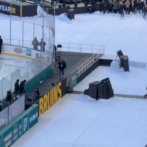 Luke Gulbranson Instagram - It was 70 degrees warmer this year. Boston and Pittsburgh fans turned up! @nhl did a lovely job in a historic venue. Glad my brother @carlradke could be there to experience and cheer on his Pens. It was so lovely seeing friends old and new! Outdoor hockey just hits different. #winterclassic #boston #pittsburgh #fenway #nhl