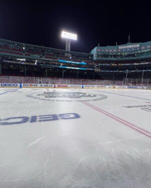 Luke Gulbranson Instagram - It was 70 degrees warmer this year. Boston and Pittsburgh fans turned up! @nhl did a lovely job in a historic venue. Glad my brother @carlradke could be there to experience and cheer on his Pens. It was so lovely seeing friends old and new! Outdoor hockey just hits different. #winterclassic #boston #pittsburgh #fenway #nhl