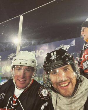 Luke Gulbranson Instagram - Feels like 0 with the wind and I felt like a 12 year old at the outdoor rink all over again. Had a blast wheeling tonight with everyone to open @hockeydaymn best of luck to all the teams playing this weekend! @ryancarter_22 @senorjuanrey thanks for having me. @heypaulfletcher best trade ever! @dannyhendrickson @kinglinguist and I will enjoy this W until next time! The apple from #brianbonin was solid! Well done #whitbearlake so nice meeting everyone! #mn #hockey #hockeydaymn #wheelsup #winterfun