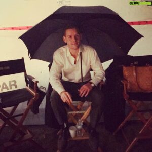 Luke Kleintank Instagram - Raining on set!! Can't get wet. #nightshoots @highcastleamazon #filming