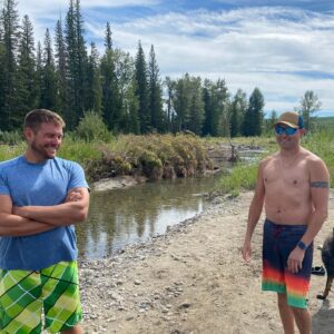 Luke Macfarlane Instagram - LOST AND FOUND. My twin sister @rooters lost her Wedding and engagement ring yesterday is a the elbow river. Today With help from my #RCMP friends Josh and Paul and there  dedication and toughness to cold water. Finding 2 needles in a haystack. Thank you boys!