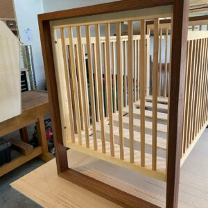 Luke Macfarlane Instagram - Finished the crib, and giving to my dear  Frinds @jessetyler @justinmikita you are going to be great fathers I hope it brings your new family member good sleep when they arrive soon ...also  Thanks to @craftedworkshop for the inspiration on the build. I made a few changes:) AND  respect for anybody who can tell me what the engraved quote is from.