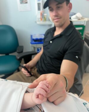 Luke Macfarlane Instagram - Tess Eleanor Macfarlane— Born June 4th 2023. We started life with some hectic days and received world class care. On Father’s Day we got to take her home. Her Dads can’t wait to introduce her to all the remarkable people and the beautiful world we live in.