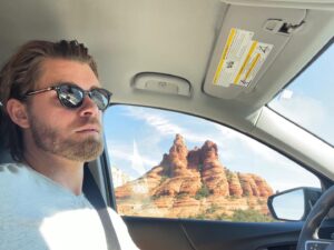 Luke Mitchell Instagram - Covering some solid ground. 
😎🚙🇺🇸