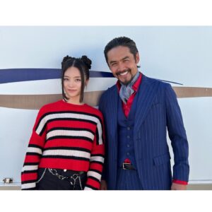 Luna Fujimoto Instagram - Teenage Lady Death and her father @toshijitakeshima 
I believe both of us enjoyed dressing up like this😆

#snipergrit #sniperfilms #ladydeath #actionmovies #behindthescenes #山猫は眠らない #アクション映画 #女優 #アクション女優