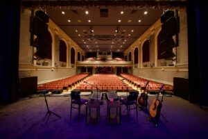 Lyle Lovett Instagram - @ridgefieldplayhouse, Ridgefield, CT, 5/1/24: Thanks to Kate, Suzzi, and everyone with the Ridgefield Playhouse for taking such great care of @lisaloeb and me yesterday. Thank you all for being a wonderful audience, for getting our tour off to a great start. Suzzi, the house lighting director ran lights for us. The second picture shows her creative mind at work. Thanks, Suzzi!