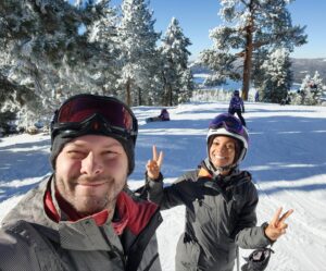Lyndie Greenwood Instagram - Favorite time of year with my favorite person ⛄️ 

#bigbear #skiseason #snow !!