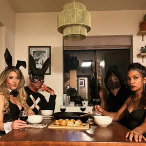 Lyndie Greenwood Instagram - Feasting… ON YOUR SOULS!! 

Happy Halloween 🩸