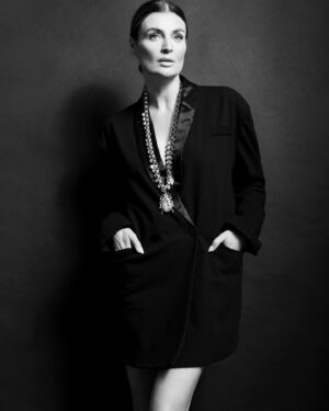 Lyne Renee Instagram - Our 3 rd time collaboration with the incredibly talented designer and friend @dianabroussard! ❤️🌟🕊Her new collection is in store NOW and it is dreamy. To @ammokingco 📸I just love working with you! And last but not least @erickoblick for bringing it all together. #photography #new #jewelry #dianabroussard #collection #shoot #b&w #photo #nfw