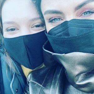 Lyne Renee Instagram - You’ve all been asking for a selfie with Jess from this season. Well, with the airing of episode 8 TODAY I’m finally able to share them! What a day that was! Such respect for crew and all who are there hours before and after us in freezing temps. I never once complained that day or mentioned cold in honor of them. We were very  lucky to have the sun that day but still. It was -14 C that beautiful early morning! #luckygirl #preparation #new #streaming #hulu  @jessicalaurasutton @motherlandtv @freeform #motherlandfortsalem