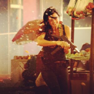 Lyne Renee Instagram - Remember Rebecca from Strike Back!? I can’t believe this is 10 years ago. I was flown in from London to Cape Town to start my training with the SAS to become the Mossad agent she needed to be. What fun. I did entire sequence in a jungle wearing a little dress and cowboy boots. I fought for it as I didn’t believe she’d have time to slip back into her fatigues. Well, be careful what you ask for. What a blast, what a crew and cast! Il never forget , I learned so so much. Rebecca brought me so much. They shouldn’t have killed her off… just saying 😎 and I should’ve kept that leather jacket 🤓.
 STILL streaming @hbomax. #hbomax #stream #now #tv