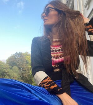 Lyne Renee Instagram - London Town in Temperley ❤️ to my dearest friend Alice, for always dressing me , your never ending generosity, your talent and exquisite world that I get to be part off. I love you ❤️ @alicetemperley @temperleylondon #fashion #design #friezeartfair #london 📸 by @clementineteniqua  #photography