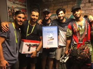 MB14 Instagram - WE ARE THE NEW WORLD BEATBOX TEAM CHAMPIONS 2018 with @berywam 🔥🔥🌎⭐️🙏🙌🙈🙇🏻🤗 !! Proud of my brothers 💪💪
Big shout out to the other french winners : @alexinhobbx in solo and @saro_beatbox in loopstation category! 
And to USA with @kailamullady, @gene_shinozaki and @chrisceliz for taking the crown in female and tag-team categories !
Big up to all the participants, jurys, organizers and to the crowd for making this event possible!
Crazy night, crazy battles 😵
Next stop --> Kraków, Poland for the @worldbeatboxcamp !
Peace 🔥👍