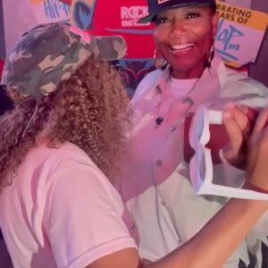 MC Sha-Rock Instagram - When one of those classic @RunDMC joints hit. @kingdmc me and @queenlatifah on stage playing the sidelines @rockthebellsfestival @llcooljay #iamcsharock