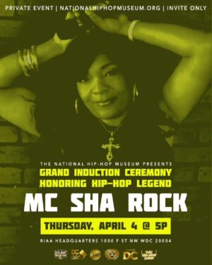 MC Sha-Rock Instagram - What an honor #funky4 1 #thatsthejoint @riaa_awards Let’s Work @nationalhiphopmuseum