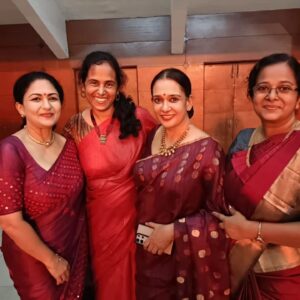 Maala Parvathi Instagram - May God bless you, Nimmie and Adarsh. 😇🙏

And Vrinda, Veena, Janu, Kathu, Chippi, and Rebecca... I know we are still celebrating and relishing every moment. Nandu, please tag Ponnu, Rukku, Appu, and others. At times, we get to know the reason we are alive. Love you all. ❤️ #blessed #grateful #familylove

@sajini_mct
@vrinda_rejnish, @nandini_rejnish7, @ak_aka_ananthakrishnan, @arder_net
