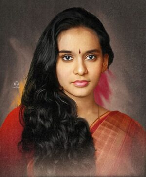 Maala Parvathi Instagram - Maala chechi artwork ☺️🥰

#digital #digitalpainting #photooftheday #kerala #vintage