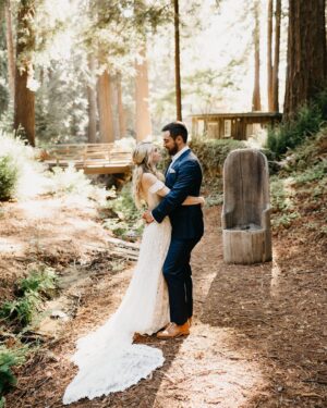Mackenzie Mauzy Instagram - It has taken me a while to choose favorites from the ART that is @floragibsonphotography ‘s photography (I’d need an account devoted to them all) and to decide what I want to share publicly. SO this is round 1, the first day of our wedding week and a little secret in my favorite hiding place!✨🌲✨🌲 @floragibsonphotography @deetjensbigsurinn