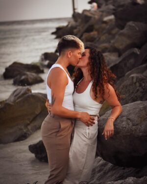 Macy Chiasson Instagram - ✨Officially The Chiassons!!✨

Surprise! We decided to skip wedding planning and elope. We had two tiny ceremonies---one in Dallas so that our bestie @clocksandhats could marry us, and one on the beach with a few immediate family members with @cherynyoung officiating.  Both were so special and beautiful. 10/10 recommend. Feeling lucky and grateful. 💍 
.
.
Thank you to @amymontzphotography for an amazing job on our beach ceremony! More coming soon!

#marriage #wife #elopement #family #chiassons #lgbtq🌈 #womenssportscouples