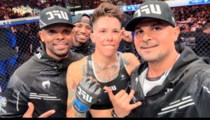 Macy Chiasson Instagram - Congratulations to @macychiasson on her victory tonight against a tough top 3 competitor. Nothing but respect always to our opponent. I am so proud of Macy for her dedication to her craft. She has worked tirelessly to improve in all phases and now with 2 wins/finishes in a row and hopefully a great number next to her name come next week. Hard work always pays off. A special thank you to all of her incredible coaches @mfscaccia @dynamitebyrdmma @lor1413 @kylecrutchmer for your countless hours of support and encouragement. #team #fortismma #congratulations #winner #internationalfightweek #ufc303
