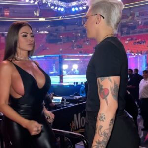 Macy Chiasson Instagram - UFC 287 was one for the books.
Congratulations to @samhughesmma, @fortis_mma, coaches @sayifsaud and @dynamitebyrdmma for an amazing performance and excellent coaching. Loved being there to witness my team display such skills.
.
.
.
#ufc287 #mma #wmma #fitness #boxing #team #tattoos #lgbtq #fight #women