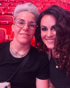 Macy Chiasson Instagram - UFC 287 was one for the books.
Congratulations to @samhughesmma, @fortis_mma, coaches @sayifsaud and @dynamitebyrdmma for an amazing performance and excellent coaching. Loved being there to witness my team display such skills.
.
.
.
#ufc287 #mma #wmma #fitness #boxing #team #tattoos #lgbtq #fight #women