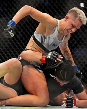 Macy Chiasson Instagram - Hey Siri…. Play UFC 279
.
.
Even tho the result wasn’t what it should have been I’m still happy with my performance. Anything can happen in a blink of an eye in this game but one thing is for sure, I love the pressure, I love the lights and I love @ufc. Congratulations to @irene.aldana it was an honor to be in there with you 🙏 Thank you @mickmaynard2  and @danawhite for the opportunity to perform on the biggest stage there is. Thank you @sayifsaud @damonbjackson and @dynamitebyrdmma for being the best coaches in the world. Thank you @mfscaccia for getting my body and conditioning right and thank you @pena.performance for always taking the best care of me during camp and fight week. It takes an entire team for one person to perform. I’m grateful and I’m happy and I feel like I’m fighting better than ever. I’m living the dream and there’s only one way from here and it’s ⬆️.