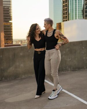Macy Chiasson Instagram - I can't wait to marry you. ❤️💍 Love you @macychiasson 
.
.
So hard to pick just a few to share, but we'll start here. Kayla killed it again on our engagement photos, and I'm obsessed. 🔥 
Thanks for making it so easy.
📸: @kayla_oudthone 

#engagementphotos #lgbtq🌈 #photography #dallas #womenssportscouples #mma #fluteprofessor #lesbian