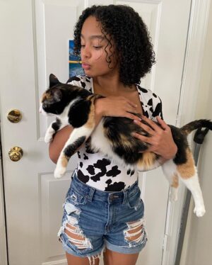 Madalen Mills Instagram - introducing the newest addition to the Mills family, for my Grandma!  so…i was given the responsibility of coming up with a name. I finally decided on….”Doja Cat Mills”! she’s so so sweet and affectionate and we were so happy to rescue her from the shelter - adult cats need to be saved too!💞😸@bestfriendsanimalsociety 

last fall, my Grandma lost her sweet, sweet Gizzee-Pooh🥺 - swipe right to see a couple pics of him living his best life!❣️

welcome to the Mills family @dojacat!!😂