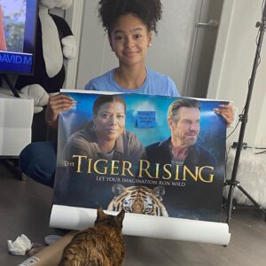Madalen Mills Instagram - I got my @tigerrisingfilm poster today - a gift from Mr. @pizzafilms and Ms. @debgiarratana! Thank you so much; I love you guys! 
•
•
“The Tiger Rising” is still streaming on all digital platforms and is such a great movie that I’m so proud to be a part of. 🐅❤️