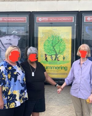 Madalen Mills Instagram - here’s a pic of my memommie and her two friends on the Thursday night before the movie release! 😂❤️i love you memommie, aunt Gilda, and aunt Pam!! #Summering is out now in a theater near you!!💞