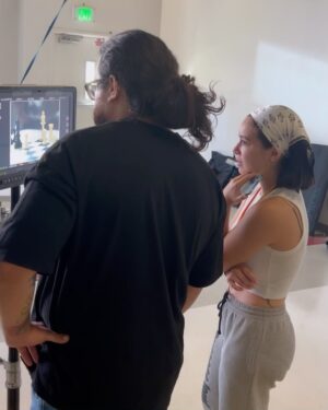 Madalyn Horcher Instagram - More behind the scenes of “Over the Board.” Don’t know if y’all can tell, but I had a lot of fun 😂 

Director: @akira_zapata 
Cast/Producers: myself, @isaac_be11 and Elijah Bell