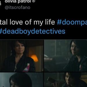 Madalyn Horcher Instagram - To Crystal and The Dead Boys, you hold a very special place in this cold heart of mine. I’m truly grateful for the overwhelming response to these beautifully flawed characters we got to bring to life. And I’m even more grateful to have been able to do so with @sebastiancroft and @ty_tennant_ …I mean you’ve been doing this for decades so yeah…I guess you’re pretty talented 🤷🏻‍♀️ so I challenge everyone to make as many edits of our little dead gang as possible and make sure to tag me and the boys…because I speak for them and they like to see them too…they’re ghosts anyway! 😂 
@dcdoompatrol 
#deadboydetectives