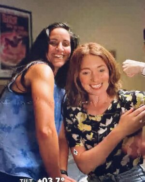 Madeleine Sami Instagram - Another ep of #doubleparked is up tonight 830 on @threenewzealand and if you’re all caught up the intense penultimate ep7 is also available online. This is a quick appreciation post for my co star, the incomparable  @antonia_prebble 🥹 Fun fact: We’ve barely worked together before but Toni and I have been frenz for 15  years and some of the photos art dept used are from our actual real life hangs haha. Weird to discover just how good of an actor you are on this shoot bb but my god you are one of nz’s finest. I feel like I levelled up acting across from you. ‘Twas a real buzz. Love you Toni babes! 🥰💕 #flixonase #nat4steph4ever